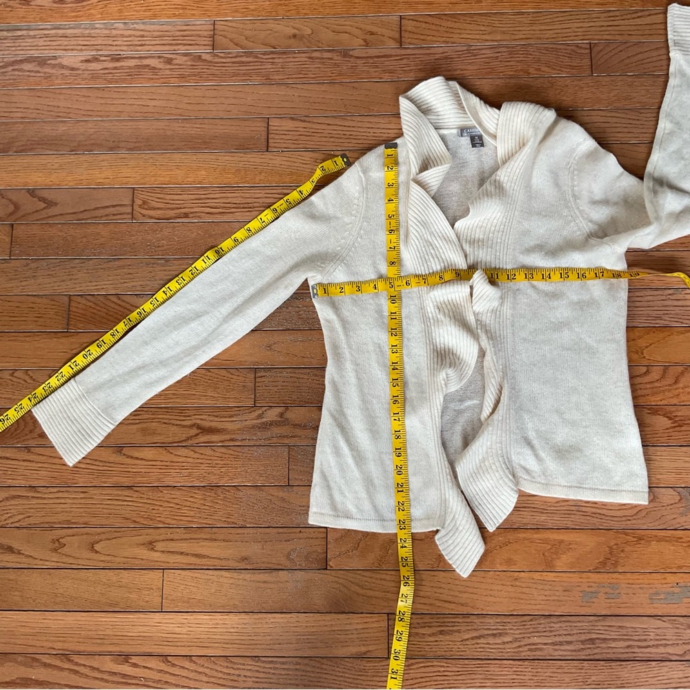 Charter Club Cashmere Ruffle Cardigan - Picture 3 of 11